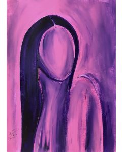 Will Paucar, Anima 16, acrilico su carta, 30x42 cm, 2025