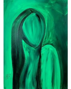 Will Paucar, Anima 17, acrilico su carta, 30x42 cm 2025