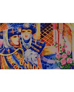 Athos Faccincani, Carnival of Venice, screen printing, 70x100 cm