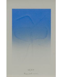 Agostino Bonalumi, Untitled, extroflection on paper, 25x17 cm