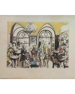  Renato Guttuso, Caffè Greco, litografia, 70x80 cm