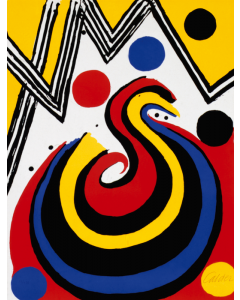 Alexander Calder, Girandola, litograph, 75,5x56 cm, 1972 