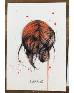 Sara Paglia, Cancer, ink and watercolour on paper, 15.5x23 cm 