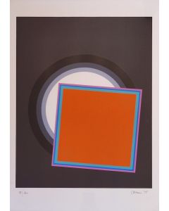 Eugenio Carmi, Senza titolo, litografia, 50x70 cm, 1975