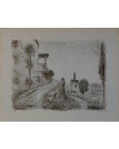 Michele Cascella, Pathway, lithography, 46x58 cm