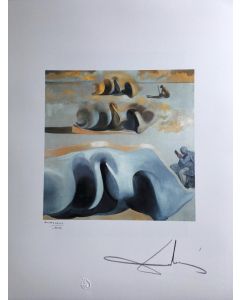 Salvador Dalì, The Three Glorious Enigmas of Gala, lithography, 50x65 cm, 1988