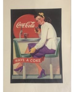Coca Cola, Have a Coke, vintage advertising, 30x40 cm