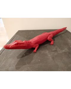 Cracking Art Group, Crocodile (red), recyclable plastic, 64x16x19 cm