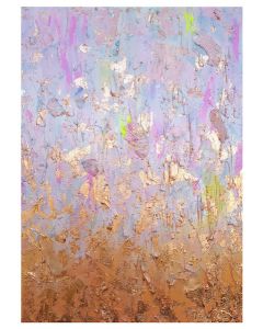 Francesco Cerutti, Chiedo alle squadre di luce e all'energia dei maestri di armonizzare e illuminare tutte le mie disarmonie , tecnica mista, 50x70 cm