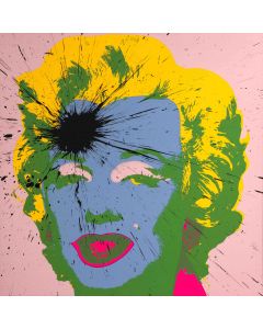 Julian T, Marilyn, acrylic on screen printing, 91x91 cm, 2015