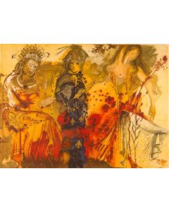 Salvador Dalì, The seasons, Lithograph,  40x55 cm, 1972 