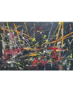 Francesco Palvarini, Empire State of Mind (NY), tecnica mista su tela, 40x60 cm