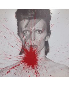 Julian T, David Bowie, acrilico su PVC, 100x100 cm, 2016