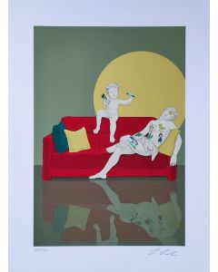 Lillo Ciaola, Daddy Painting, grafica fine art, 30x40 cm