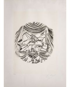 Salvador Dalì, The Acting, from the series The Arts, lito-screen printing, 70x50 cm 