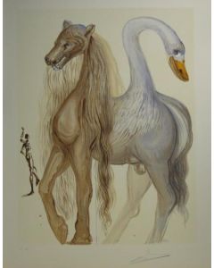 Salvador Dalì, Le Chimere D'Horace, litografia, 36x56 cm tratta da Les Chevaux de Dalì, 1970-72