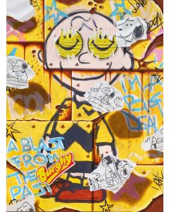 David Sommariva, Charlie smile, acrilico su tavola, 30x40 cm
