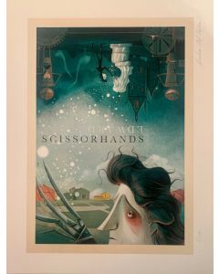 Giulia Del Mastio, Edward Scissorhands (Edward Mani di forbice), grafica fine Art, 30x40 cm