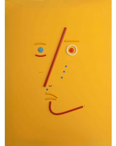 Bruno Budassi (Del Buda), Personaggio stellare, acrilico su tela, 80X60 cm