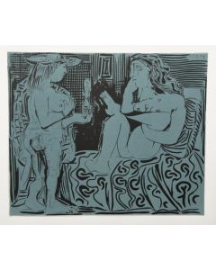 Pablo Picasso, Deux Femmes, Linocut, 27x32,5 cm