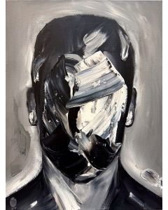 Will Paucar, Figure 6, acrilico su tela, 30x40 cm 2024