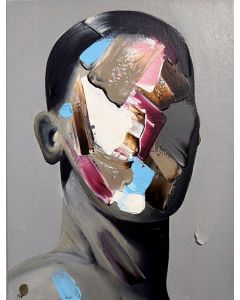 Will Paucar, Figure 9, acrilico su tela, 30x40 cm 2025