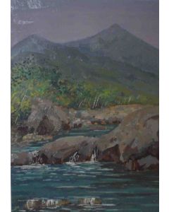 Angiolo Volpe, Fiume Lima, olio su tela, 70x50 cm