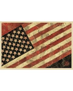 Obey (Shepard Fairey), Flag, screen printing, 90x61 cm, 2011