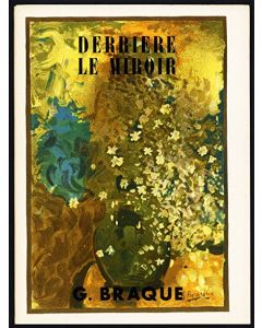 Georges Braque, Cover of the magazine Derriere le Miroir, n. 48-49 of 1952, 28x38 cm