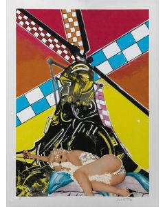 Gianni Bertini, Dolls n.1, Silkscreen, 105x80 cm, 49 su 175, 2002