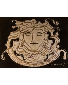 Carlo Massimo Franchi, Medusa, tecnica mista, 28.5x39.5 cm