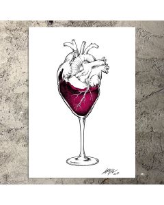 Loris Dogana, Heart of glass, fine art print, 42x30 cm