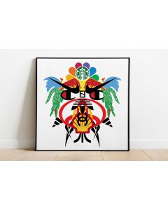 Fè, Iconavirus Shaman, Grafica Fine Art, 50x50 cm