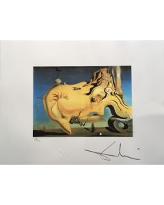 Salvador Dalì, The Great Masturbator, lithography, 50x65 cm, 1988