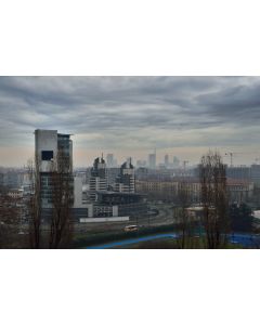 Francesco Langiulli, The WJC and the skyline of Milan in winter