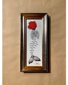 Loris Dogana, Sirena, inchiostro su carta, 17x36 cm