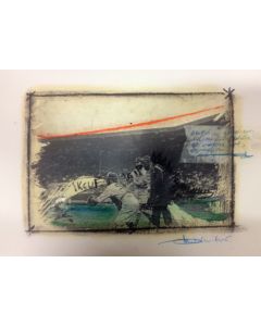 Enrico Pambianchi, Untitled, disegno e collage su carta, 25x36 cm, 2016