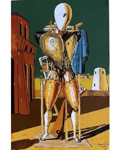 Giorgio De Chirico, Il Trovatore, Serigrafia su lastra, 19,5x29 cm