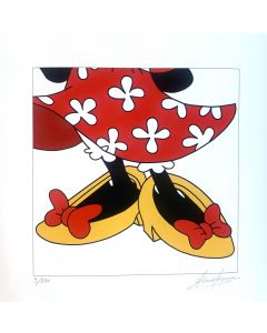 Sergio Veglio, Minnie Shoes, fine art graphics on cardboard, 30x30 cm