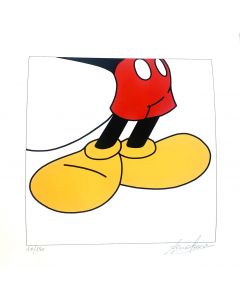 Sergio Veglio, Mickey Shoes, grafica fine art su cartoncino, 30x30 cm