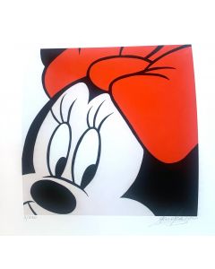 Sergio Veglio, Minnie, fine art graphics on cardboard, 30x30 cm