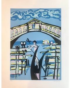 Remo Brindisi, Venice, silkscreen, 50x66 cm