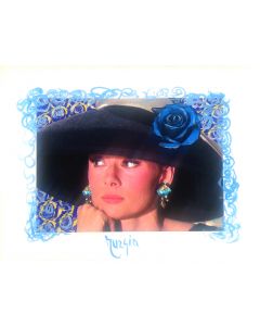 Maria Murgia, Omaggio a Audrey Hepburn, fotografia digitale dipinta, 30x40 cm 