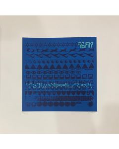 Giancarlo Iliprandi, Serigrafica 67/150, Colore Blu, 50x50 cm