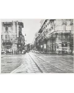 Gaetano Alfano, Corso di Porta Vercellina, fotografia su carta, 55,5x42 cm