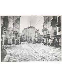Gaetano Alfano, Milano Corso Magenta, fotografia su carta, 55,5x42 cm