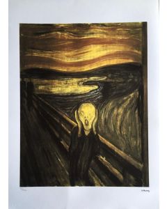 Edvard Munch, L'urlo, serigrafia, 50x75 cm, 163/200