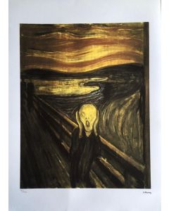 Edvard Munch, The Scream, silkscreen, 50x75 cm, 163/200