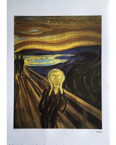 Edvard Munch, L'urlo, Serigrafia, 50x75 cm, 183/200