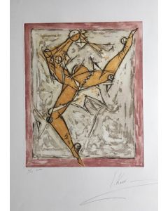 Isaac Kahn, Danseur, Etching and aquatint, 56x76 cm, 1/10